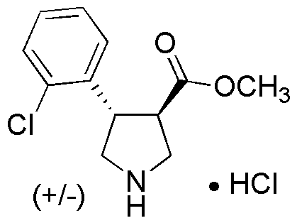 Trans (+/-) 4-(2-Chlorophenyl)Pyrrolidine-3-Methylcarboxylate Hydrochloride