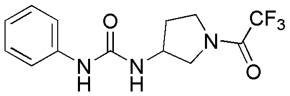 1-Fenil-3-(1-(2,2,2-Trifluoroacetil)pirrolidin-3-il)urea