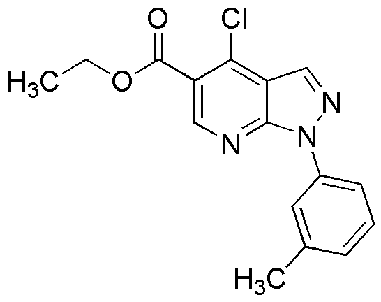 4-Cloro-1-M-Tolilo-1H-Pirazol[3,4-B]Piridina-5-Carboxilato de Etilo