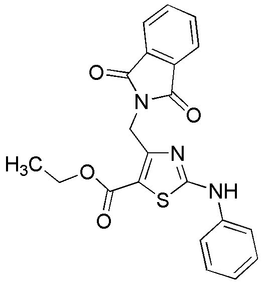 Ethyl 4-((1,3-Dioxoisoindolin-2-Yl)Methyl)-2-(Phenylamino)Thiazole-5-Carboxylate