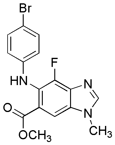 Methyl 5-(4-Bromophenylamino)-4-Fluoro-1-Methyl-1H-Benzo[D]Imidazole-6-Carboxylate