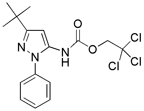 2,2,2-Trichloroethyl 3-Tert-Butyl-1-Phenyl-1H-Pyrazol-5-Ylcarbamate