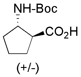 ácido trans+/-) 2-(terc-butoxicarbonilamino)ciclopentano carboxílico