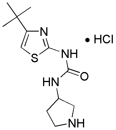 Clorhidrato de 1-(4-terc-butiltiazol-2-il)-3-(pirrolidin-3-il)urea