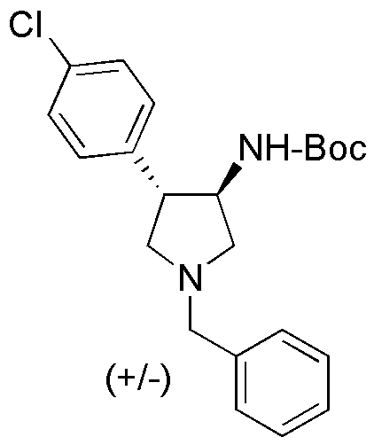 Trans (+/-)-Tert-Butyl 1-Benzyl-4-(4-Chlorophényl) Pyrrolidin-3-Ylcarbamate