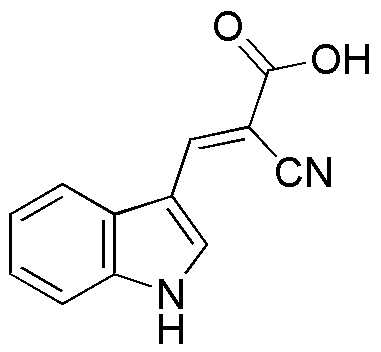 Ácido 2-ciano-3-(1H-indol-3-il)acrílico