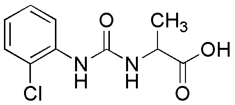 Acide 2-(3-(2-chlorophényl)uréido)propanoïque