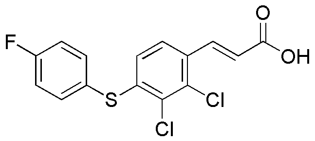 Ácido (E)-3-(2,3-dicloro-4-(4-fluorofeniltio)fenil)acrílico