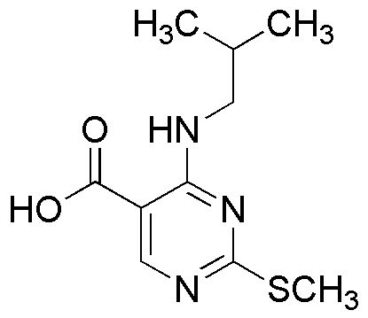 Ácido 4-(isobutilamino)-2-(metiltio)pirimidina-5-carboxílico