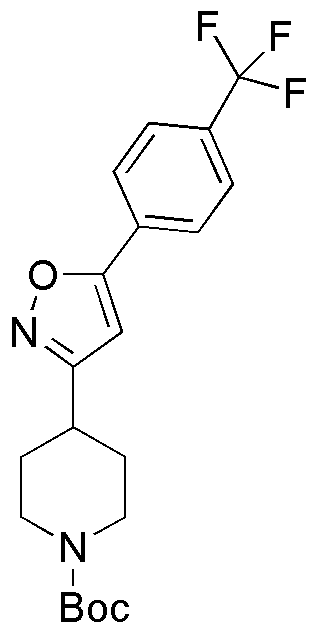 N-Boc 4-(5-(4-(Trifluoromethyl)Phenyl) Isoxazol-3-Yl)Piperidine