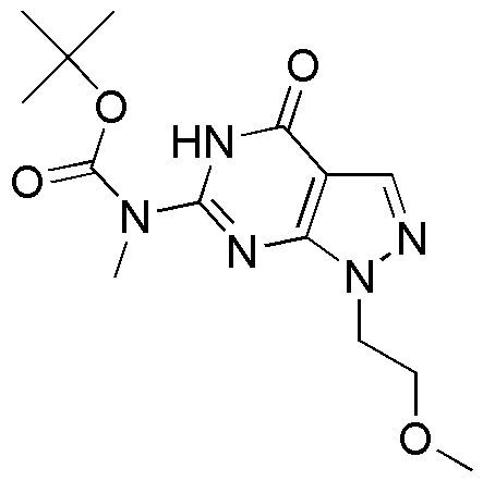 Tert-Butyl (1-(2-Methoxyethyl)-4-Oxo-4,5-Dihydro-1H-Pyrazolo[3,4-D]Pyrimidin-6-Yl)Methylcarbamate