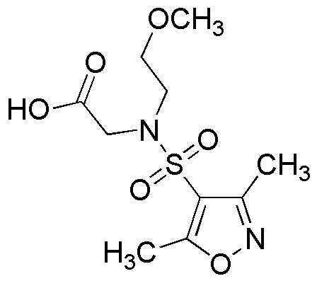 Ácido 2-(N-(2-Metoxietil)-3,5-Dimetilisoxazol-4-Sulfonamido)Acético