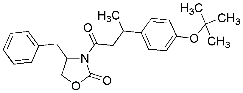 4-Bencil-3-[3-(4-terc-butoxifenil)butiril]oxazolidin-2-ona