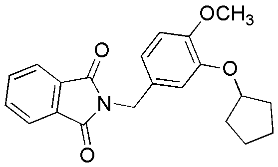 2-[[3-(ciclopentiloxi)-4-metoxifenil]metil]ftalimida