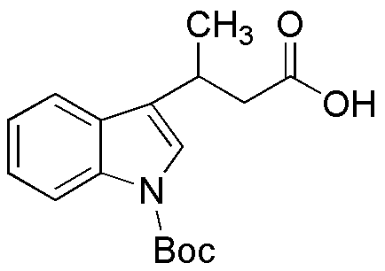 3-[1-(tert-Butoxycarbonyl)indol-3-yl]butanoic acid