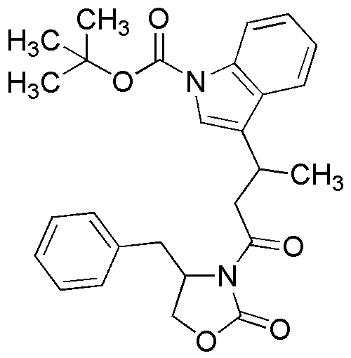 tert-butyl-3-[1-méthyl-3-(4-benzyl-2-oxo-1,3-oxazolidin-3-yl)-3-oxopropyl]indole-1-carboxylate