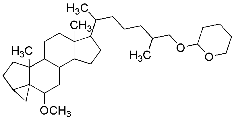 2-[6-(10-méthoxy-3A,5A-diméthylhexadécahydrocyclopenta[A]cyclopropa[2,3]cyclopenta-[1,2-F]naphtalène-6-yl)-2-méthylheptyloxy]tétrahydropyrane