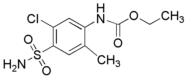 5-Cloro-2-Metil-4-Sulfamoilfenilcarbamato de etilo