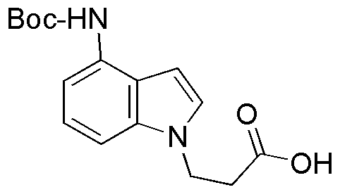 3-(4-tert-Butoxycarbonylamino-indol-1-yl)propionic acid