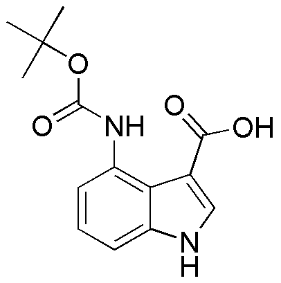 Ácido 4-terc-butoxicarbonilamino-1H-indol-3-carboxílico