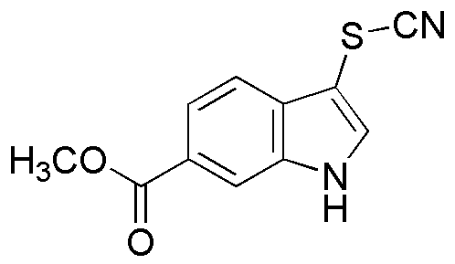 3-Tiocianato-1H-indol-6-carboxilato de metilo