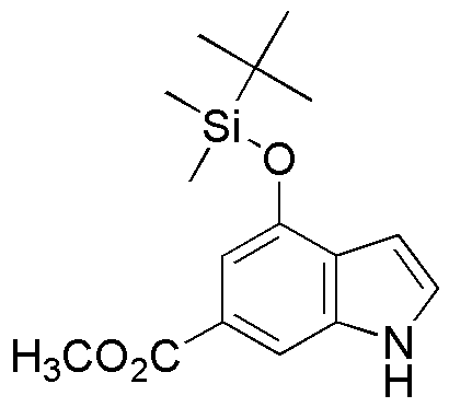 Éster metílico del ácido 4-(terc-butildimetilsilaniloxi)-1H-indol-6-carboxílico