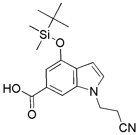 Acide 4-(tert-butyldiméthylsilanyloxy)-1-(2-cyanoéthyl)-1H-indole-6-carboxylique