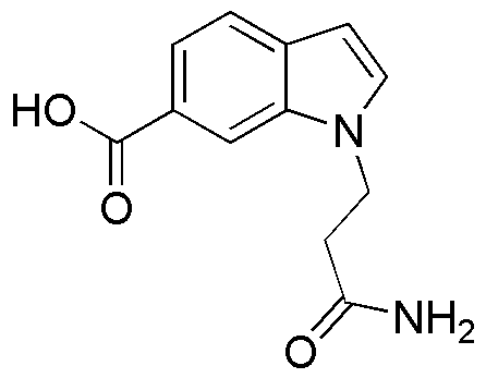 Acide 1-(2-carbamoyléthyl)-6-indolecarboxylique