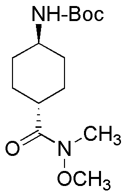 4-(N-méthoxy-N-méthyl-carbamoyl)cyclohexylcarbamate de tert-butyle