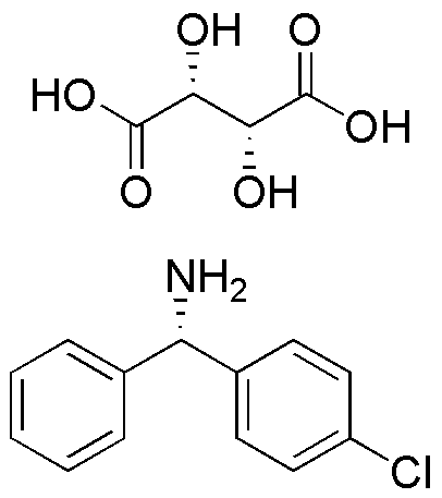 Sel de (+)-tartrate de (-)-α-(4-chlorophényl)benzylamine