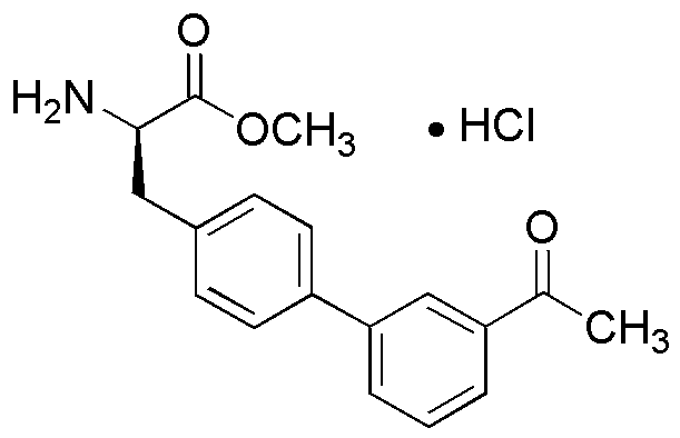 Clorhidrato de (R)-3-(3'-acetilbifenil-4-il)-2-aminopropanoato de metilo