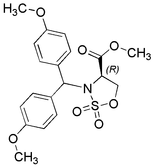 Methyl (R)-3-[Bis(4-Methoxyphenyl)Methyl]-2,2-Dioxo-[1,2,3]Oxathiazolidine-4-Carboxylate