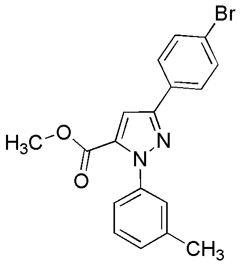 Methyl 3-(4-bromophenyl)-1-m-tolyl-1H-pyrazole-5-carboxylate