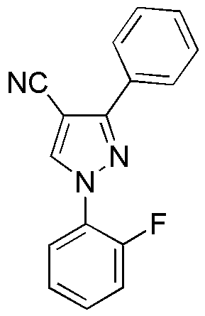 1-(2-fluorophényl)-3-phényl-1H-pyrazole-4-carbonitrile