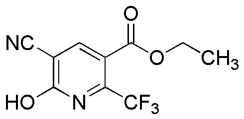 5-Ciano-2-(trifluorometil)-6-hidroxipiridina-3-carboxilato de etilo