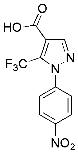 1-(4-Nitrophenyl)-5-(trifluoromethyl)pyrazole-4-carboxylic acid