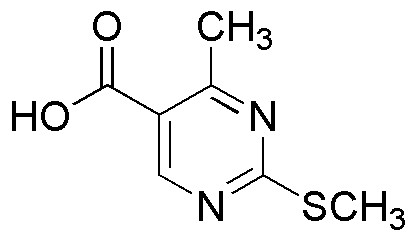 Ácido 4-metil-2-(metilsulfanil)-5-pirimidincarboxílico