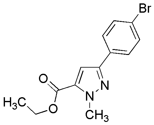 3-(4-bromophényl)-1-méthyl-1H-pyrazole-5-carboxylate d'éthyle