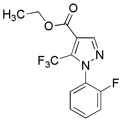 Ethyl 5-(trifluoromethyl)-1-(2-fluorophenyl)-1H-pyrazole-4-carboxylate