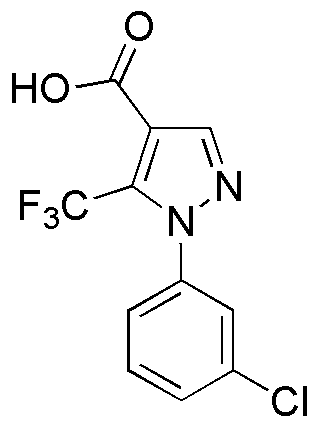 Ácido 1-(3-clorofenil)-5-(trifluorometil)-1H-pirazol-4-carboxílico