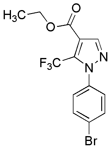 Ethyl 1-(4-bromophenyl)-5-(trifluoromethyl)pyrazole-4-carboxylate