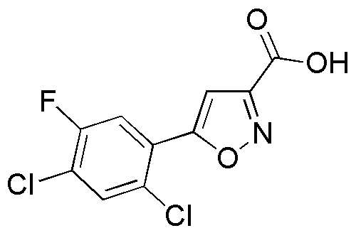 Ácido 5-(2,4-dicloro-5-fluorofenil)isoxazol-3-carboxílico