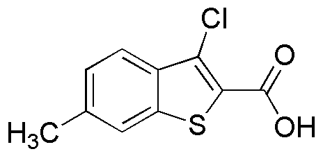 Ácido 3-cloro-6-metilbenzo[b]tiofeno-2-carboxílico