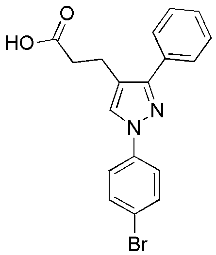 Ácido 1-(4-bromofenil)-3-fenilpirazol-4-propiónico