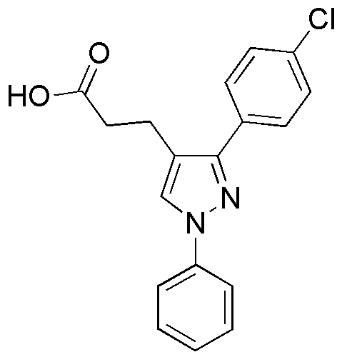 Ácido 3-(4-clorofenil)-1-fenilpirazol-4-propiónico