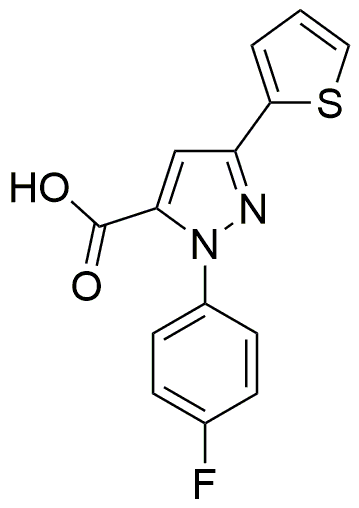 1-(4-Fluorophenyl)-3-(thiophen-2-yl)-1H-pyrazole-5-carboxylic acid