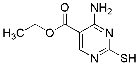 4-Amino-2-mercaptopirimidina-carboxilato de etilo