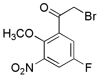 2-Bromo-1-(5-fluoro-2-metoxi-3-nitrofenil)etanona