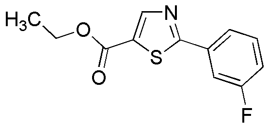 2-(3-fluoro-fenil)-tiazol-5-carboxilato de etilo