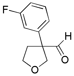 3-(3-fluorophényl)tétrahydro-3-furancarbaldéhyde